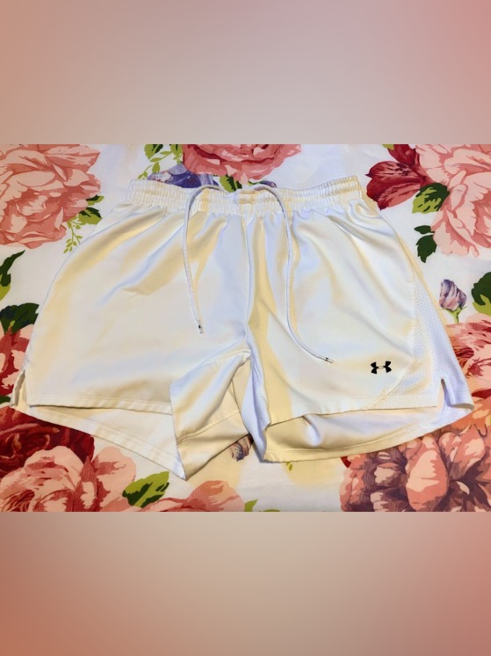 Under Armor White Performance Drawstring Shorts